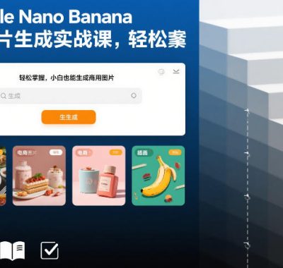 Google Nano Banana AI图片生成实战课，轻松掌握，小白也能生成商用图片