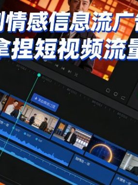 专业剧情感信息流广告剪辑，精准拿捏短视频流量密码