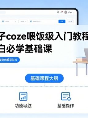扣子coze喂饭级入门教程，小白必学基础课