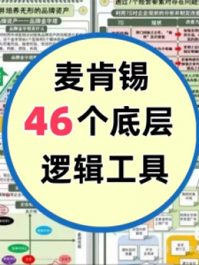 46种麦肯锡思考工具框架底层逻辑137页PPT属于芒格100个思维模型