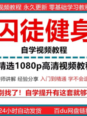 囚徒健身视频教程自重整套教案整专项训练教程+PDF电子版囚徒健身