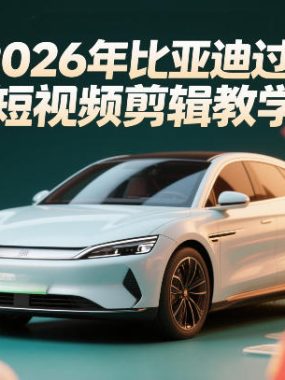 比亚迪过年短视频剪辑教学，车企短视频过年剪辑方案