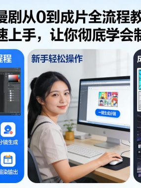 AI漫剧从0到成片全流程教学，零门槛快速上手，让你彻底学会制作AI漫剧【保姆级教程】