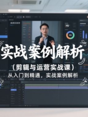 剪辑与运营实战课，从入门到精通，实战案例解析（更新2026）