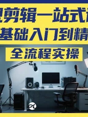 影视剪辑一站式讲解，0基础入门到精通，全流程实操