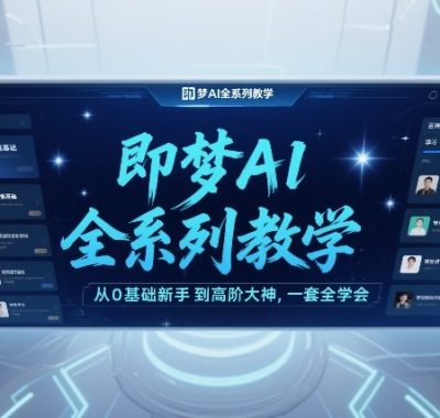 即梦AI全系列教学，从0基础新手到高阶大神，一套全学会