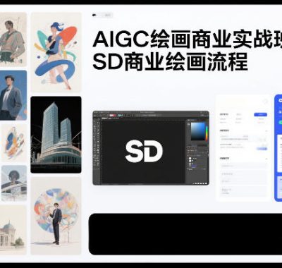 AIGC绘画商业实战班，SD商业绘画流程