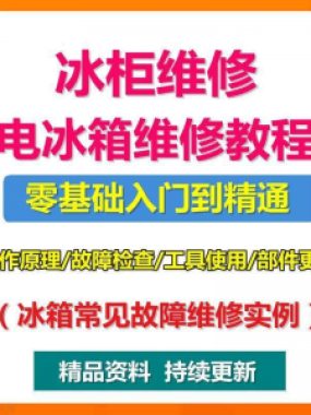 电冰柜冰箱维修教程主板修理原理检修技术教学视频维修实例资料