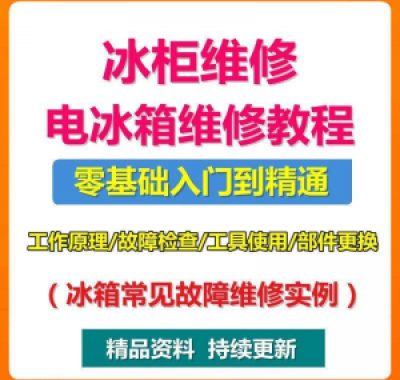 电冰柜冰箱维修教程主板修理原理检修技术教学视频维修实例资料
