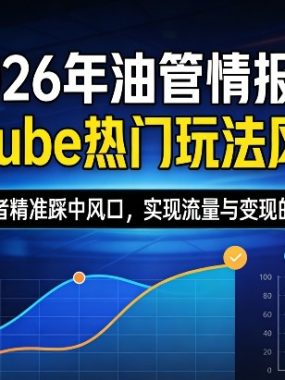 2026年油管情报包，youtube热门玩法风向标，助力创作者精准踩中风口，实现流量与变现的双重突破