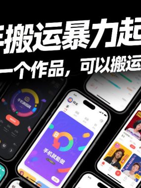 快手搬运暴力起号法，几分钟一个作品，手机就能做，可以搬运所有赛道