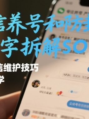 微信养号和防封号1万字拆解SOP，个人微信维护技巧，私域必学【文档】