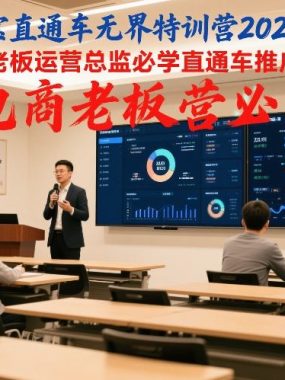 天猫淘宝直通车无界特训营2026线下课，电商老板运营总监必学直通车推广体系