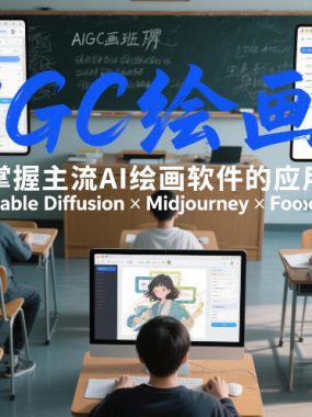 AIGC绘画班，掌握主流Ai绘画软件的应用（Stable Diffusion x Midjourney x Fooocus）