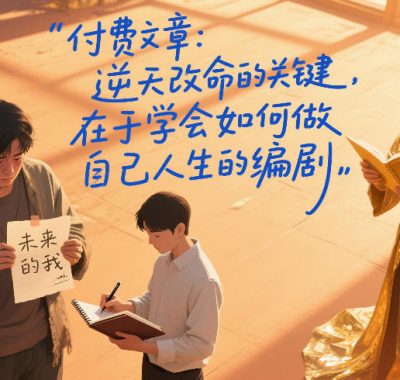 付费文章：逆天改命的关键，在于学会如何做自己人生的编剧