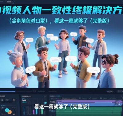 AI视频人物一致性终极解决方案（含多角色对口型），看这一篇就够了（完整版）