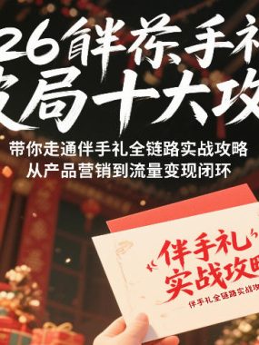 2026伴手礼破局十大攻略，带你走通伴手礼全链路实战攻略，从产品营销到流量变现闭环
