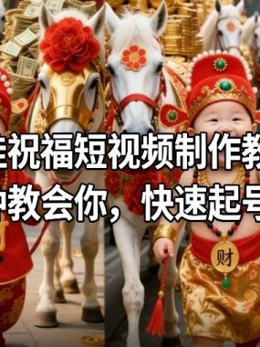 萌娃祝福短视频制作教学，5分钟教会你，快速起号涨粉