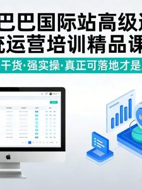 阿里巴巴国际站高级进阶系统运营培训精品课程，实战干货，强实操，真正可落地才是王道