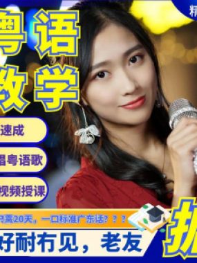 粤语视频教程教学培训课程在线自学广东话零基础从入门到精通教