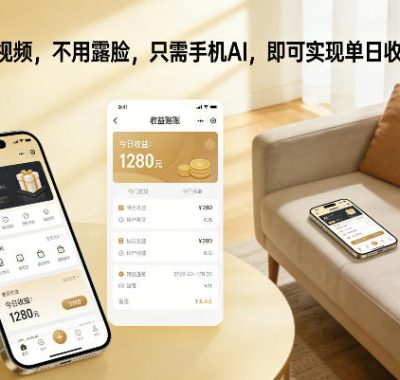 不用拍视频，不用露脸，只需手机AI，即可实现单日收益1k+【揭秘】