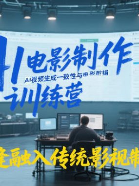 AI电影制作训练营，掌握AI视频生成一致性与电影剪辑，将AI无缝融入传统影视制作流程
