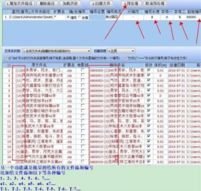 批量文件名提取软件/文件名批量编号/文件名批量修改